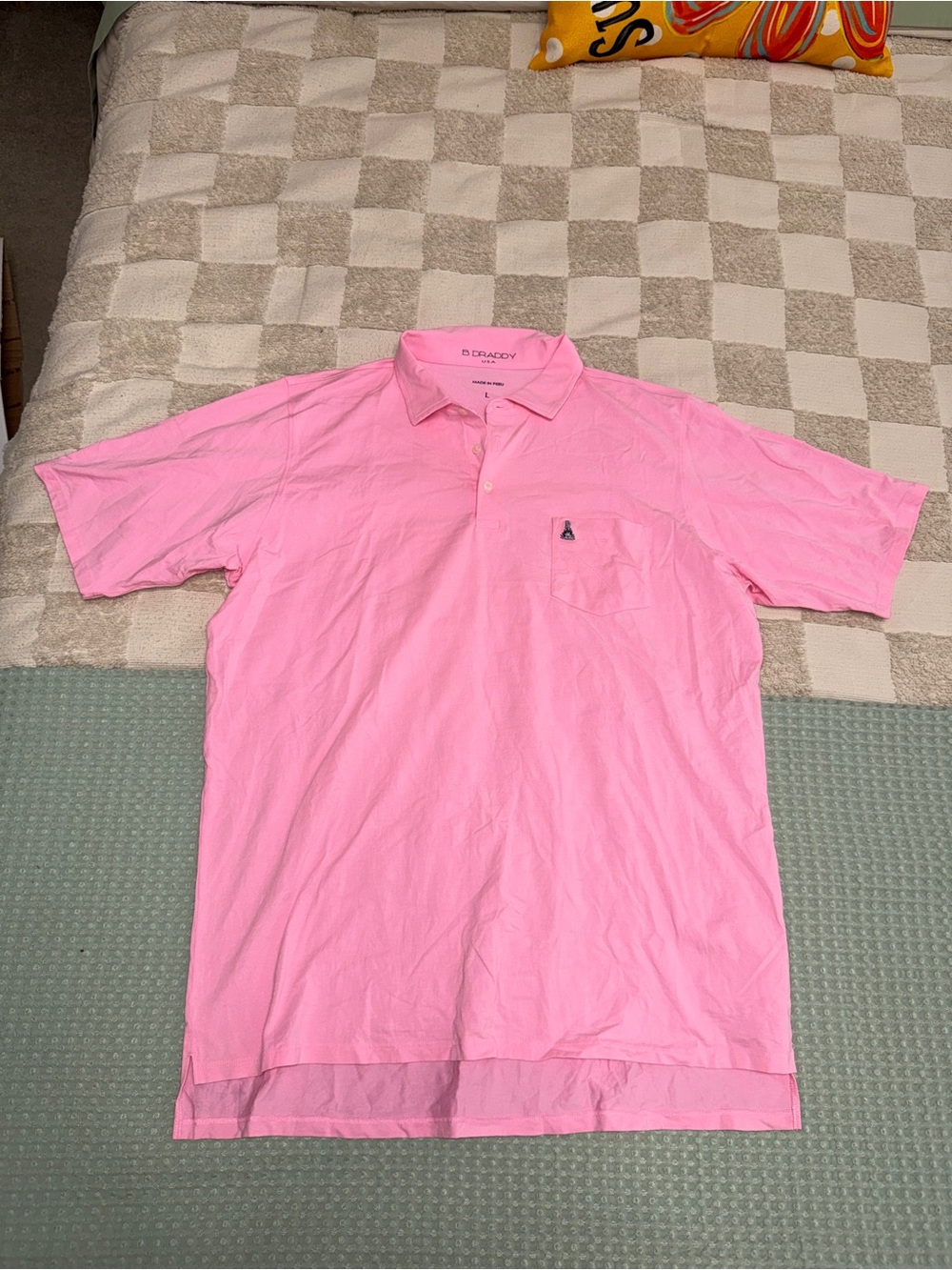 B. Draddy Pima Cotton Polo size L
